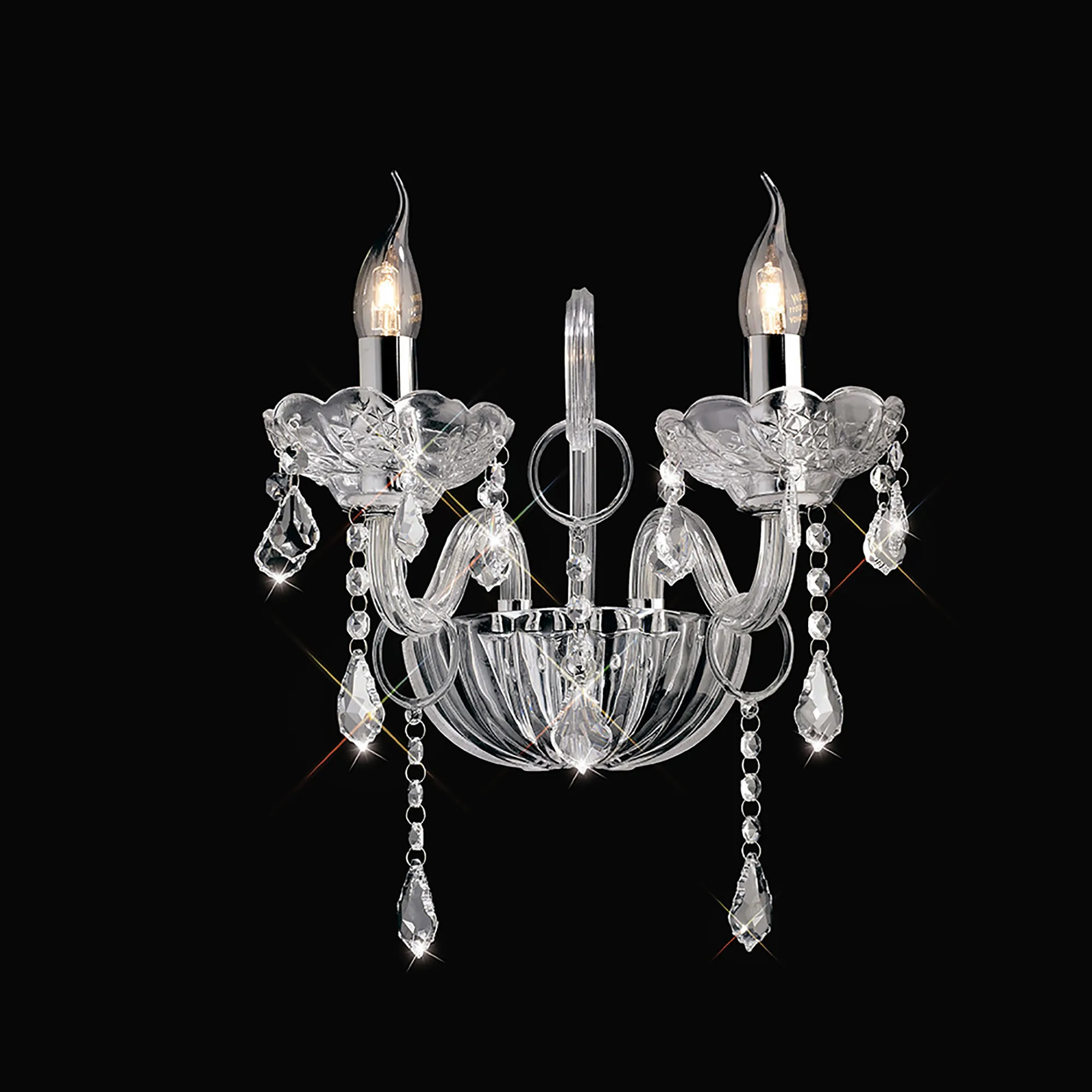 IL30456  Tiana Crystal Wall Lamp 2 Light